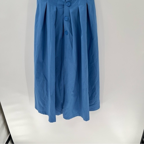 Elegant Blue Midi Dress - Picture 5 of 12